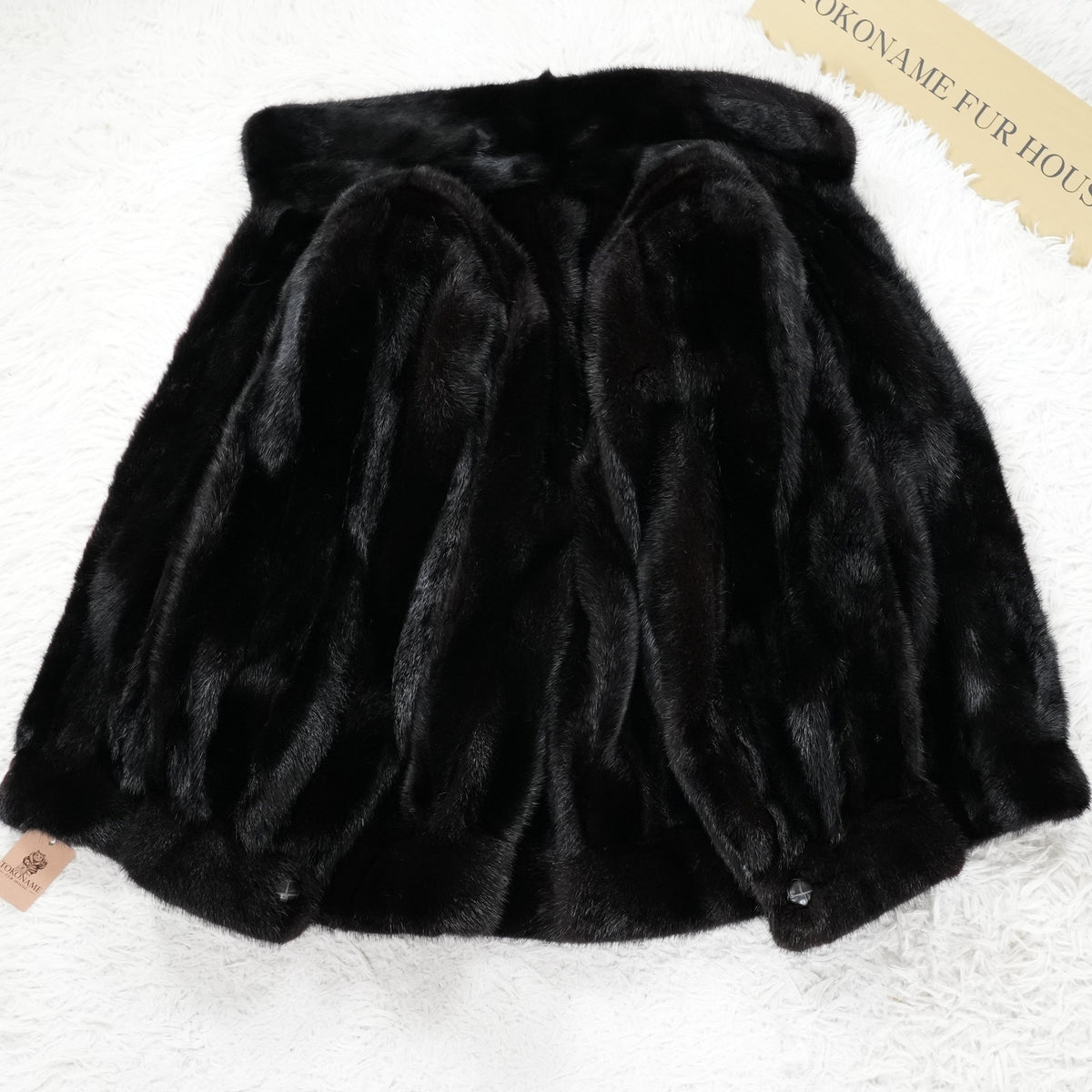 Dark Mink Zip Up Jacket - Genuine Vintage Fur From Japan
