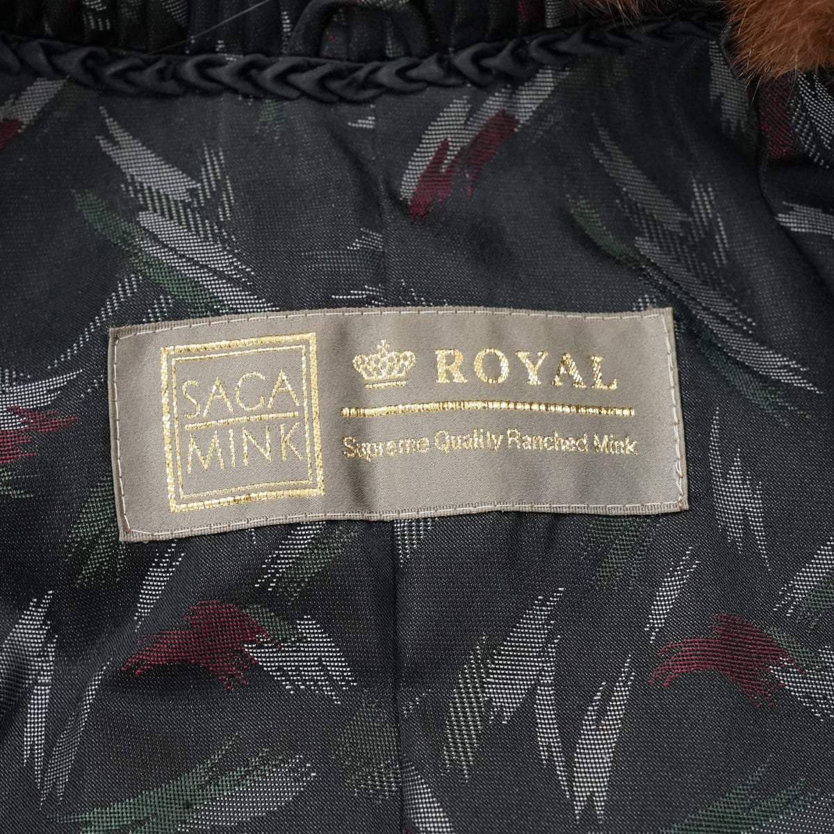 SAGA ROYAL MINK Jacket Demi Buff Mink - Genuine Vintage Fur From Japan