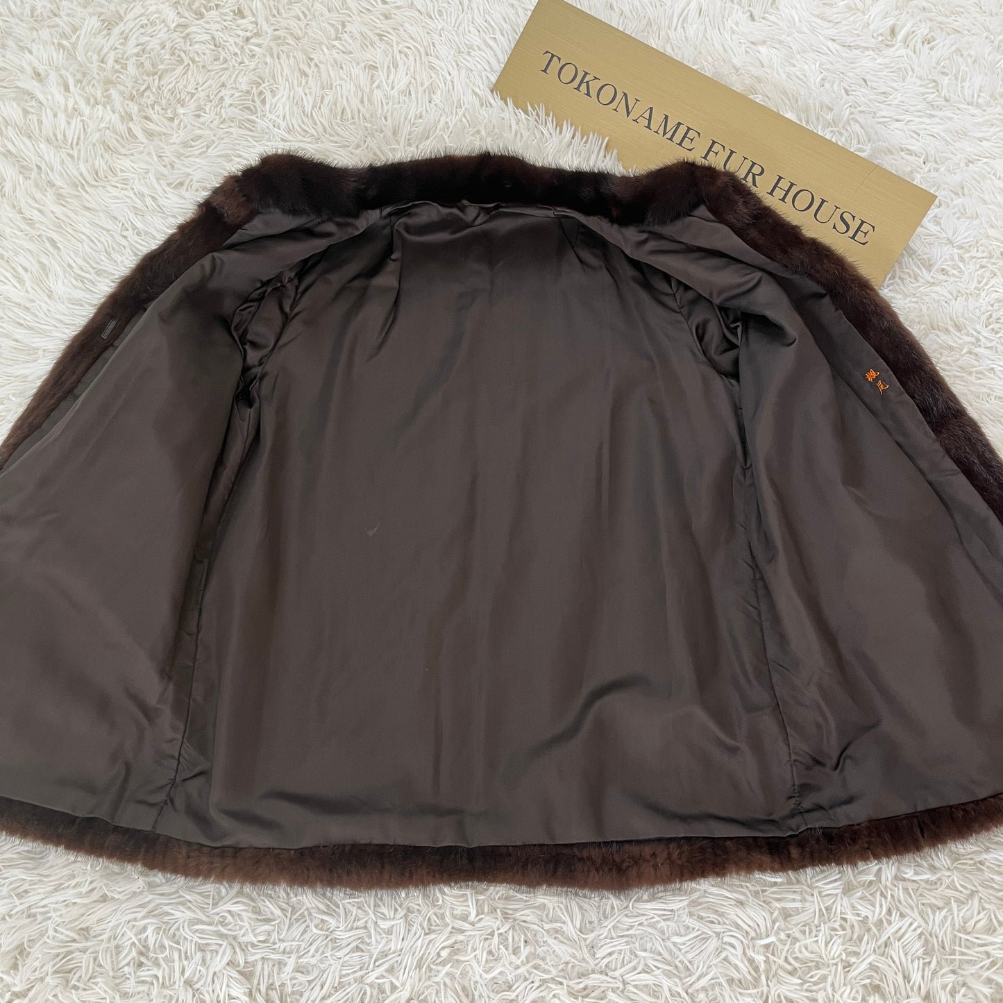 Dark Mink Jacket Genuine Vintage Fur From Japan