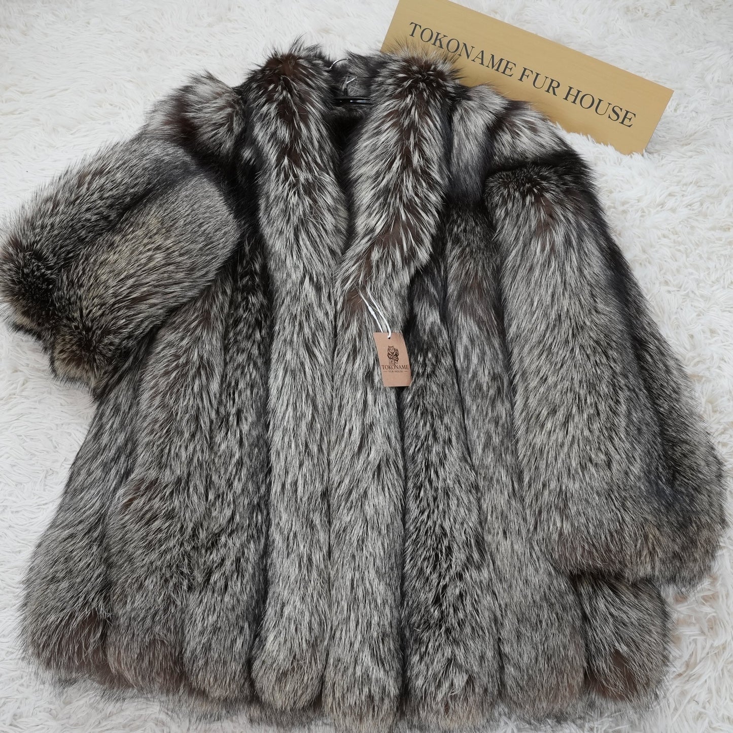 Silver Fox Coat - Genuine Vintage Fur From Japan