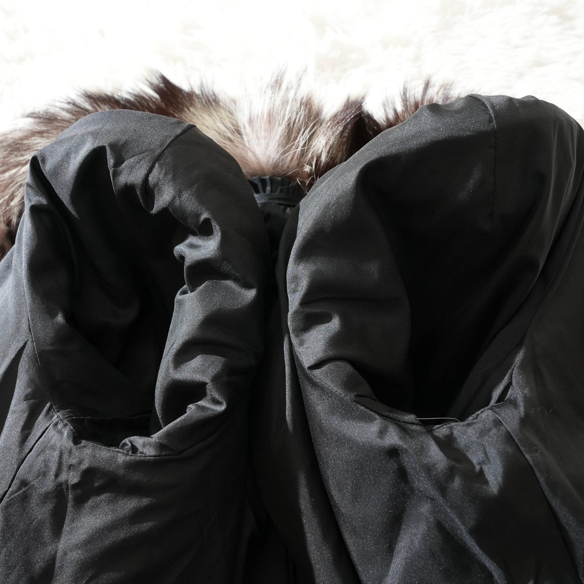 Nordic Silver Fox Fur Coat EMBA - Genuine Vintage Fur From Japan