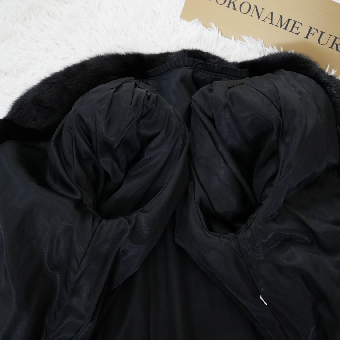 Dark Mink Coat Genuine Vintage Fur Japan