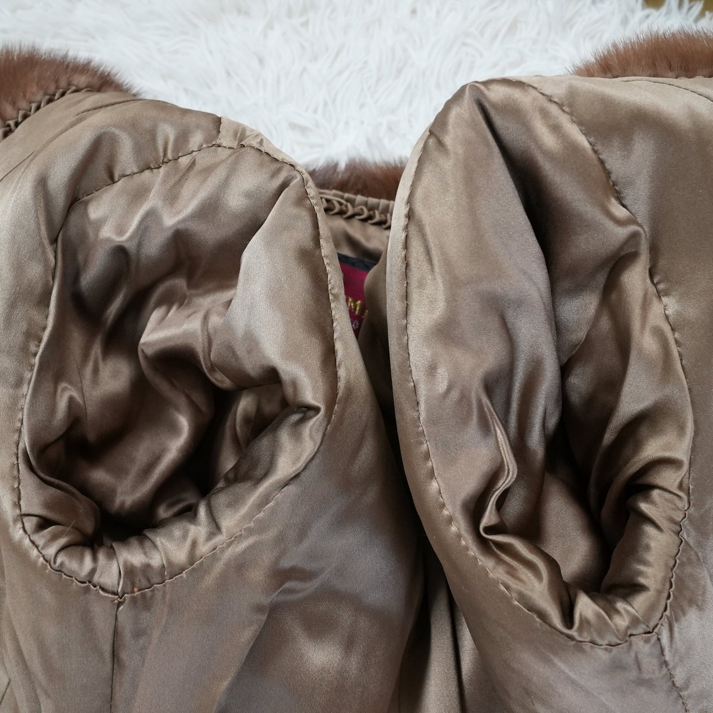 Demi Buff Mink Long Coat EMBA - Genuine Vintage Fur From Japan