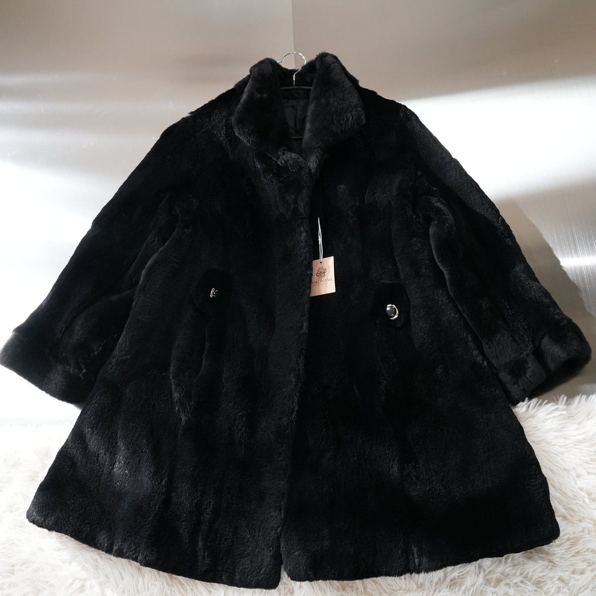 Shaved Nutria and Weasel A line Coat - Genuine Vintage Fur From Japan