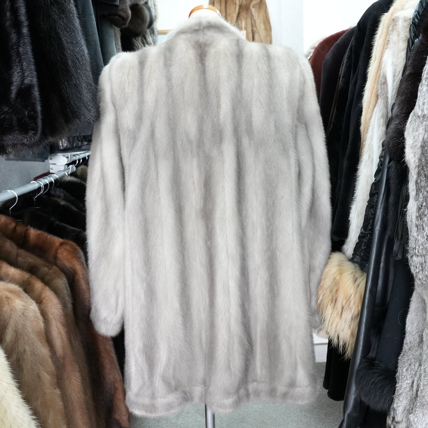 Sapphire Mink Fur Coat - Genuine Vintage Fur From Japan