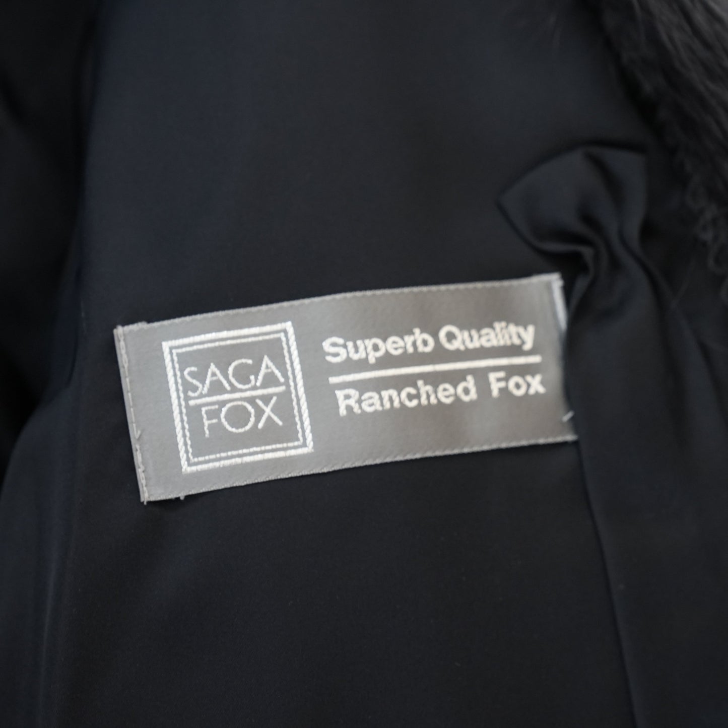 Gray Dye Fox Coat - Saga Fox Genuine Vintage Fur Japan