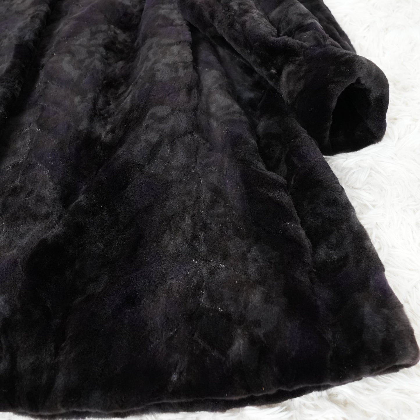 Shaved Mink Design Long Coat SAGA MINK - Genuine Vintage Fur From Japan