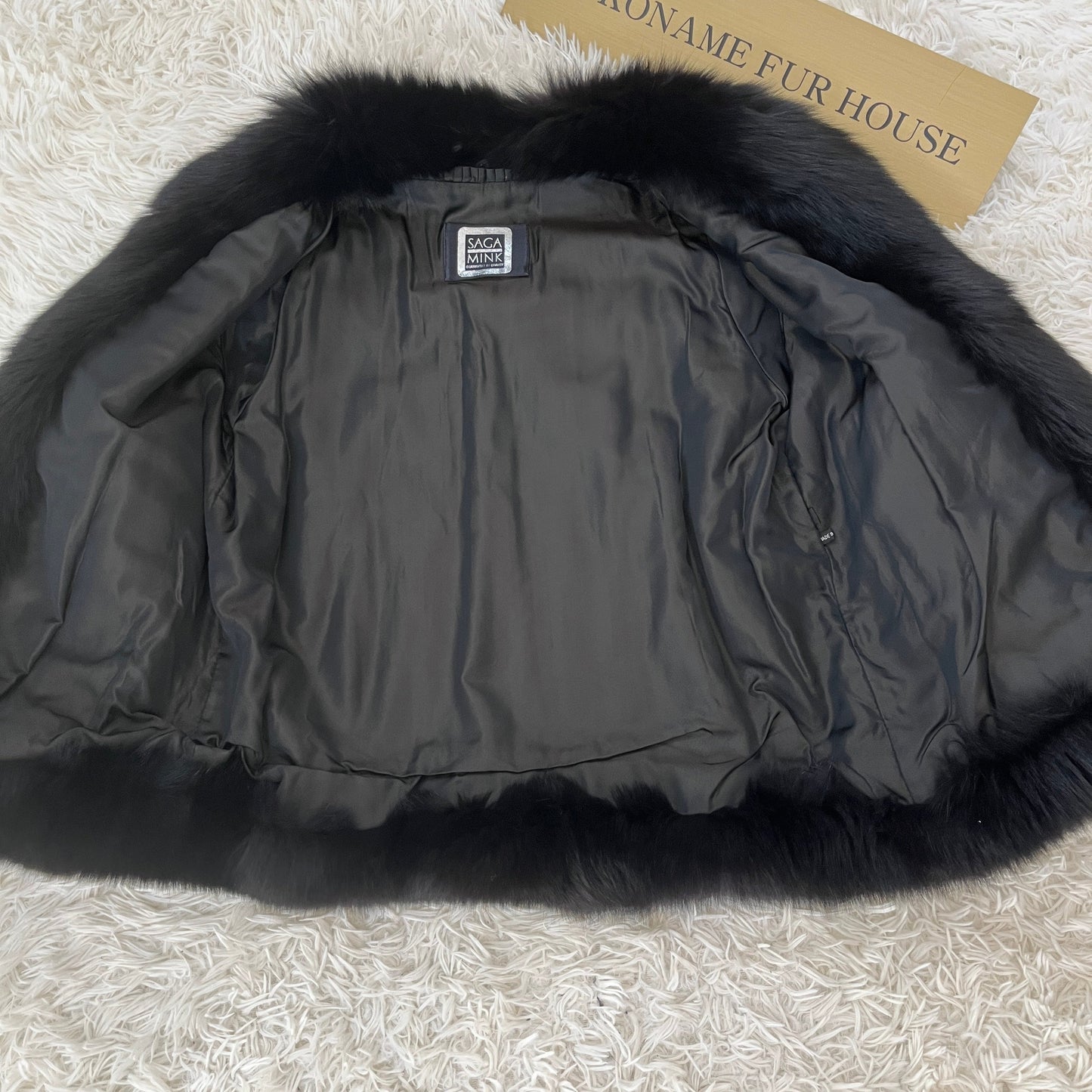 Mink and Fox Fur Jacket Vintage Fur From Japan