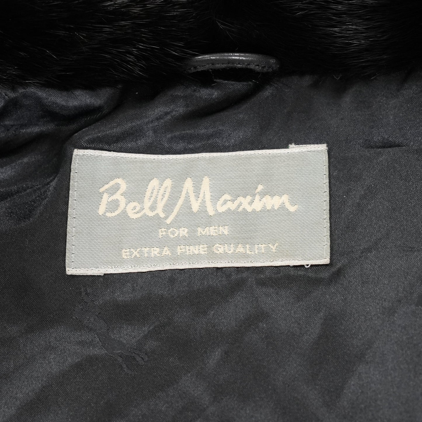 メンズ ブラックミンクファー ジャケット BellMaxim - ヴィンテージファー 日本