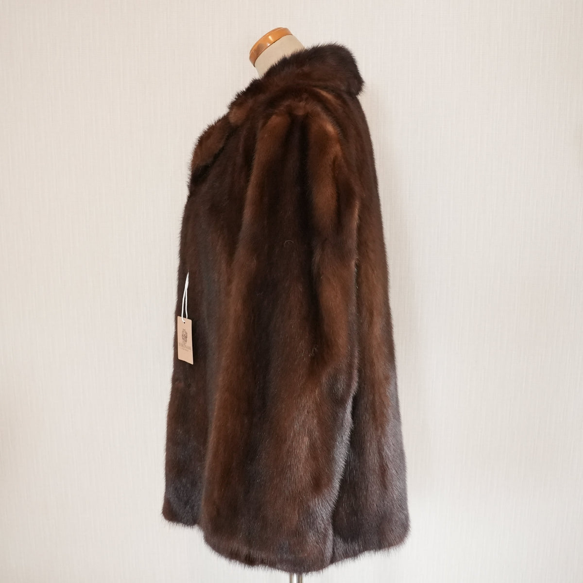 Dark Mink Fur Coat - Genuine Vintage Fur From Japan