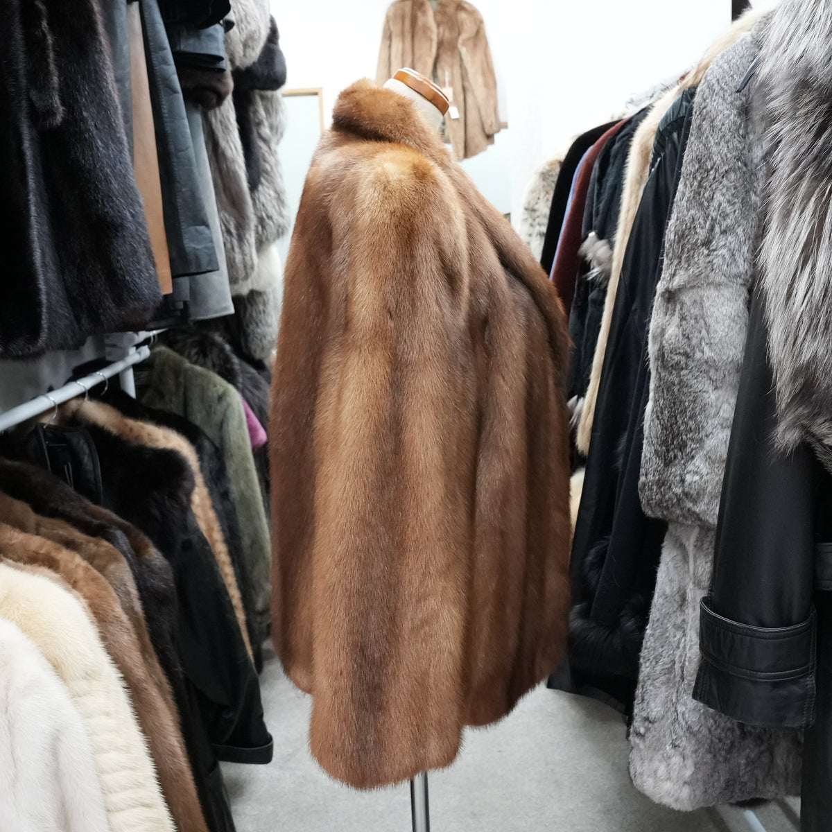 SAGA ROYAL MINK Jacket Demi Buff Mink - Genuine Vintage Fur From Japan