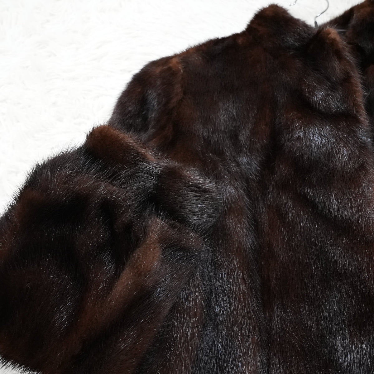 Dark Mink Fur Jacket - Genuine Vintage Fur From Japan