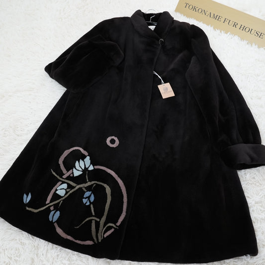 Shaved Mink Design Coat - SAGA MINK Genuine Vintage Fur Japan
