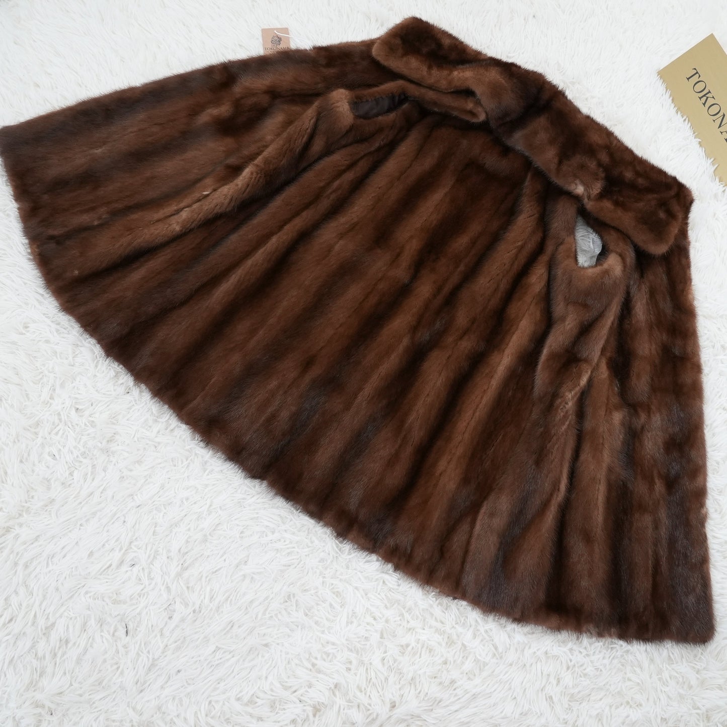 Dark Mink Vest Vintage Fur Japan