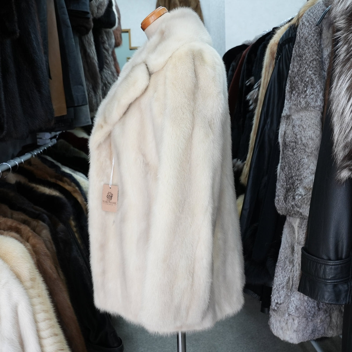 Pastel Mink Fur Coat - Genuine Vintage Fur From Japan