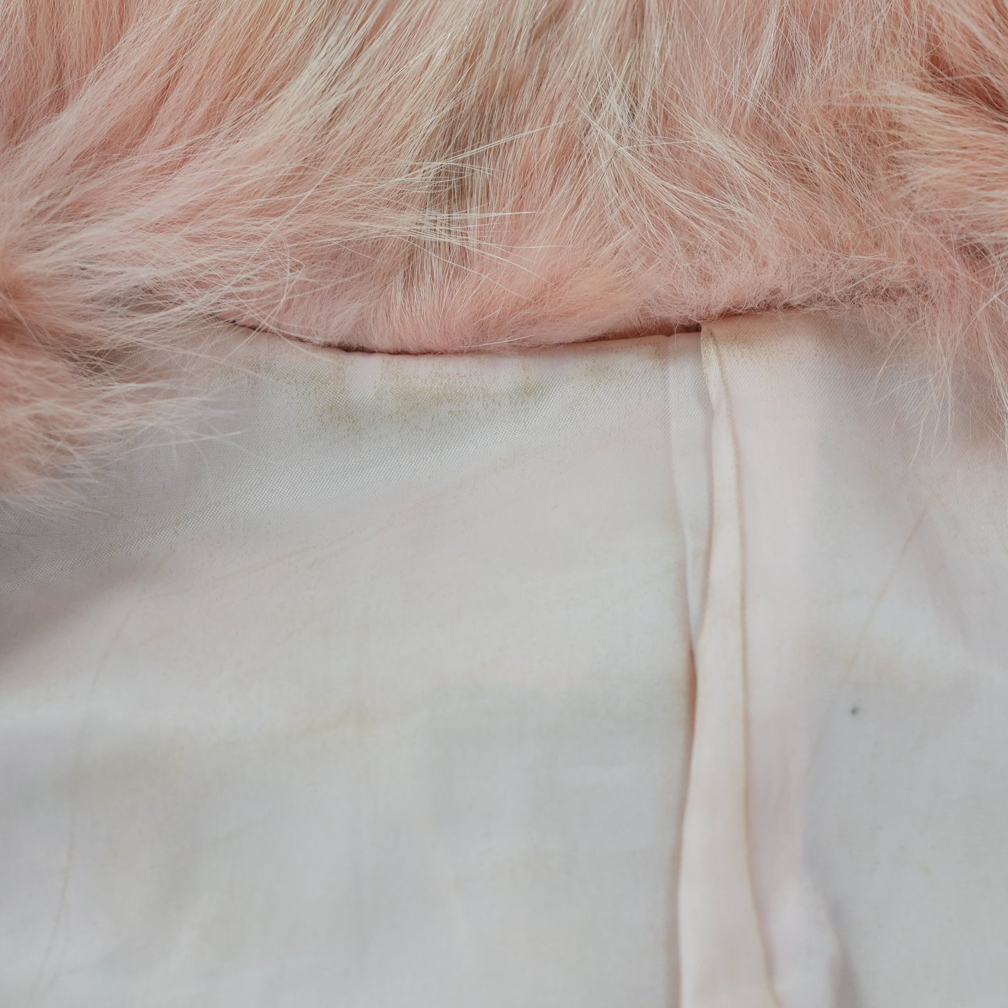 Pink Dyed Fox Fur Jacket - Genuine Vintage Fur From Japan