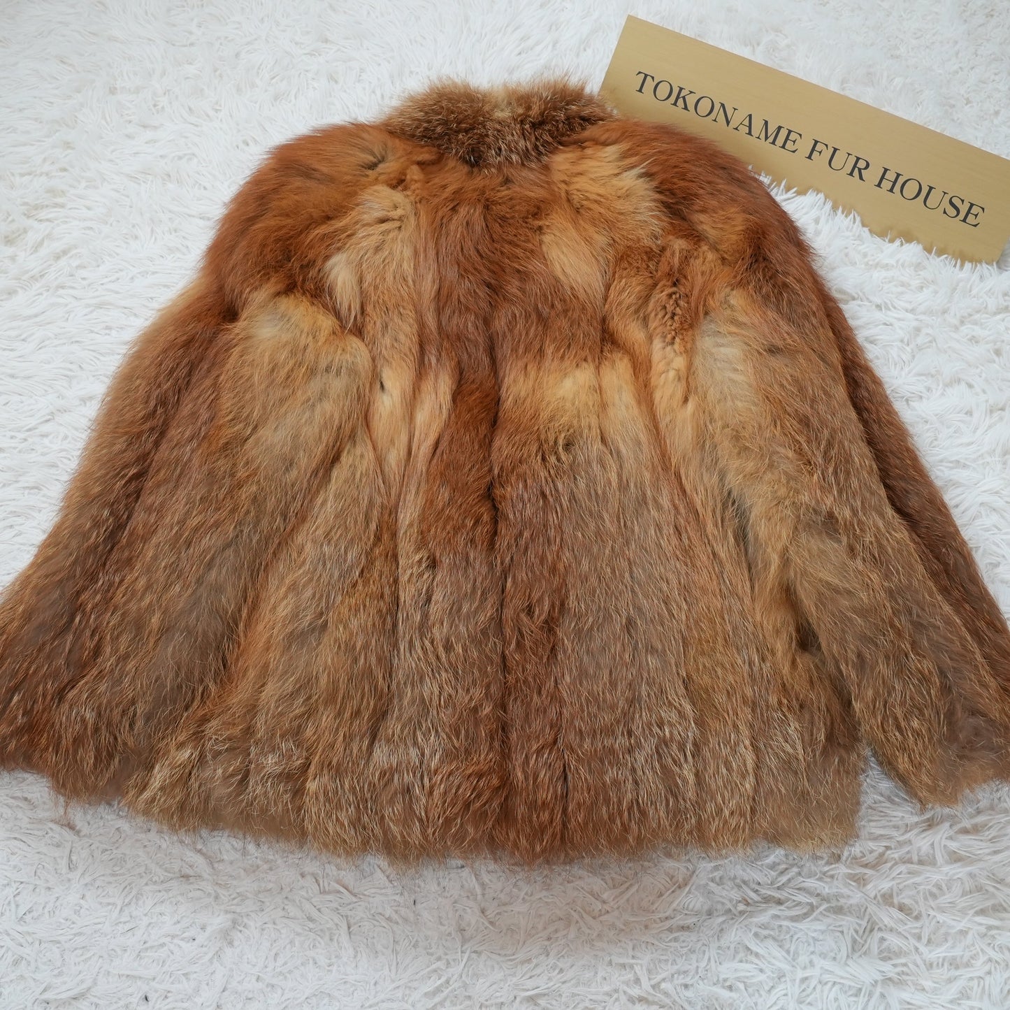 Red Fox Fur Coat - Genuine Vintage Fur From Japan