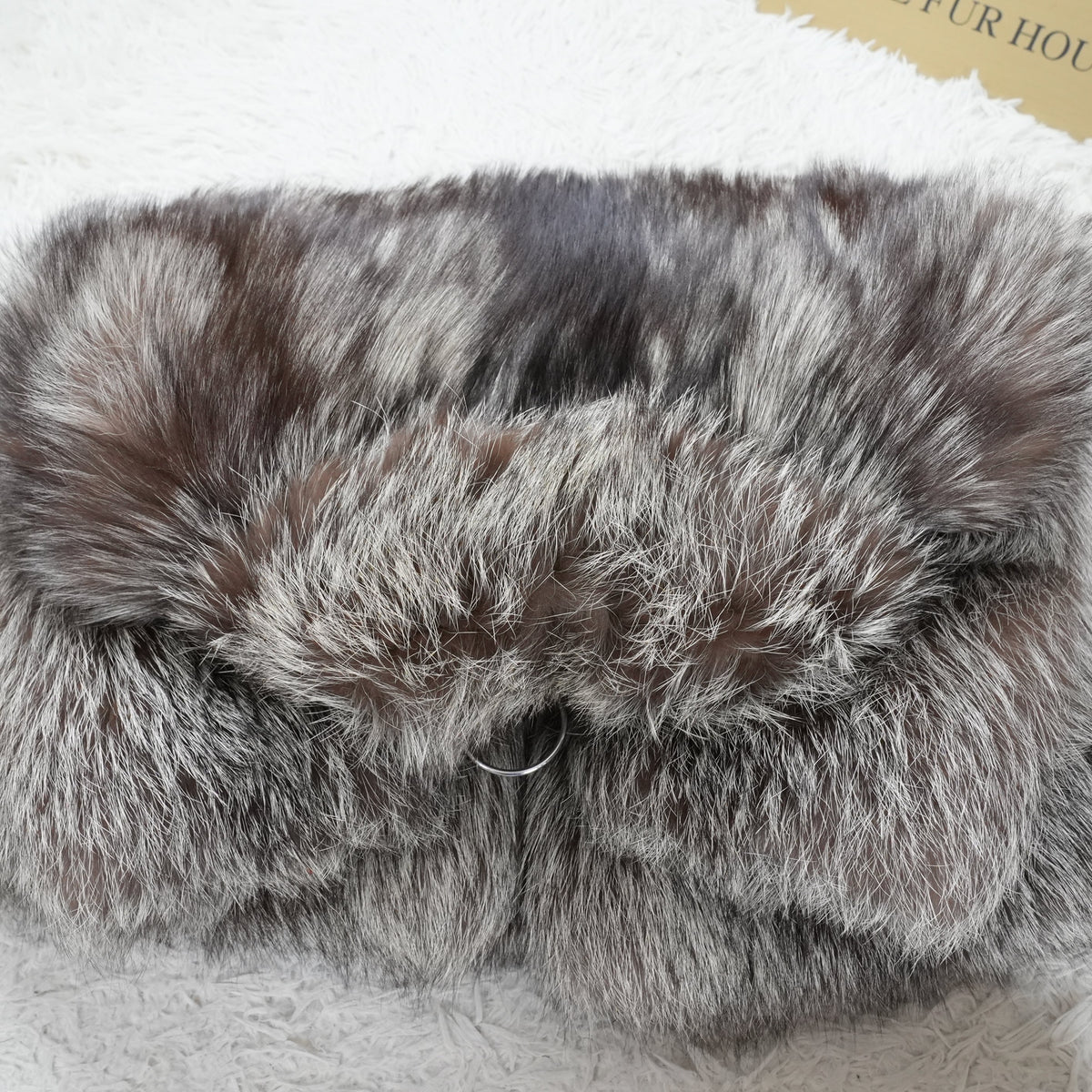 Silver Fox Coat EMBA - Genuine Vintage Fur From Japan