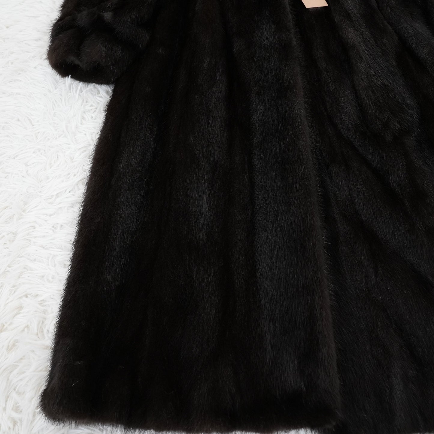 Dark Mink Long Coat - SAGA MINK Genuine Vintage Fur Japan
