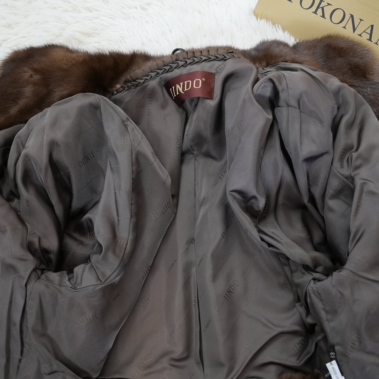 Demi Buff Mink Jacket Cropped Length - SAGA MINK Genuine Vintage Fur Japan