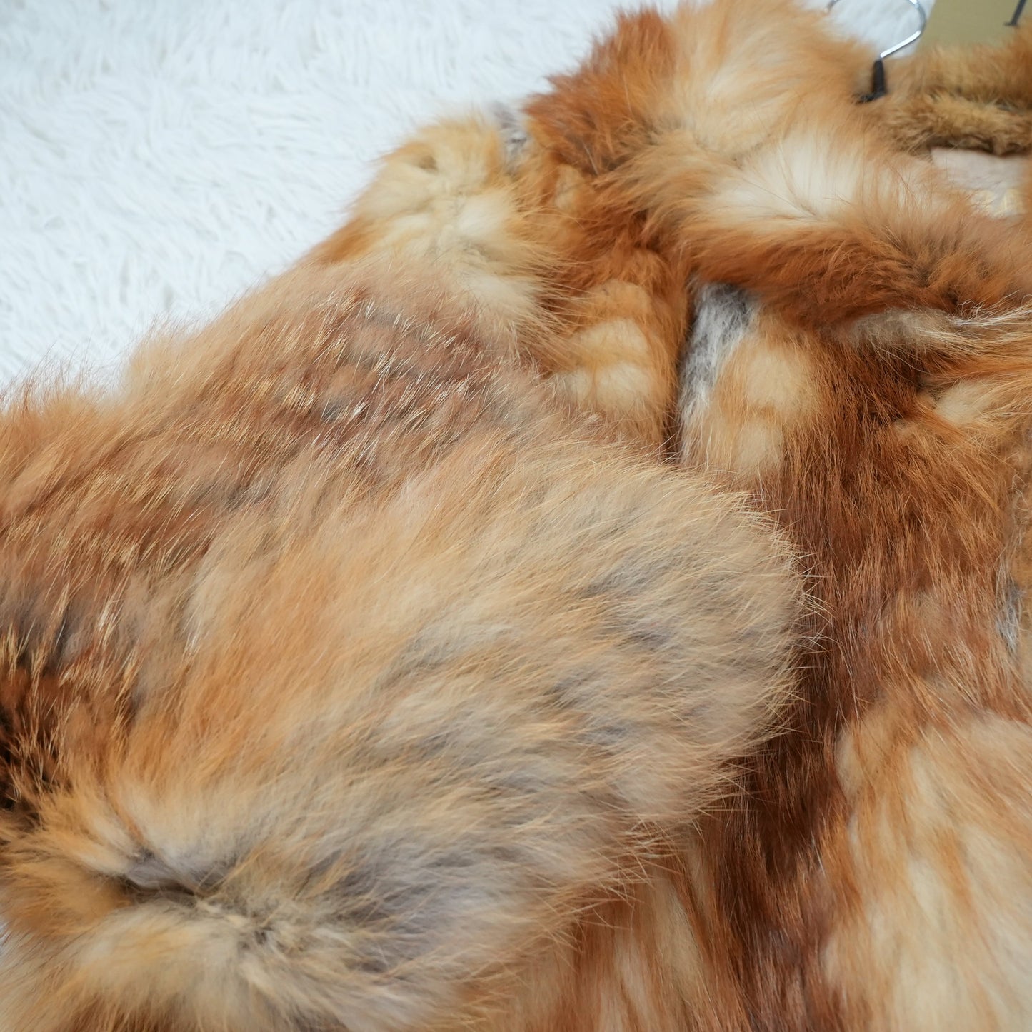 Red Fox Fur Coat EMBA - Genuine Vintage Fur From Japan