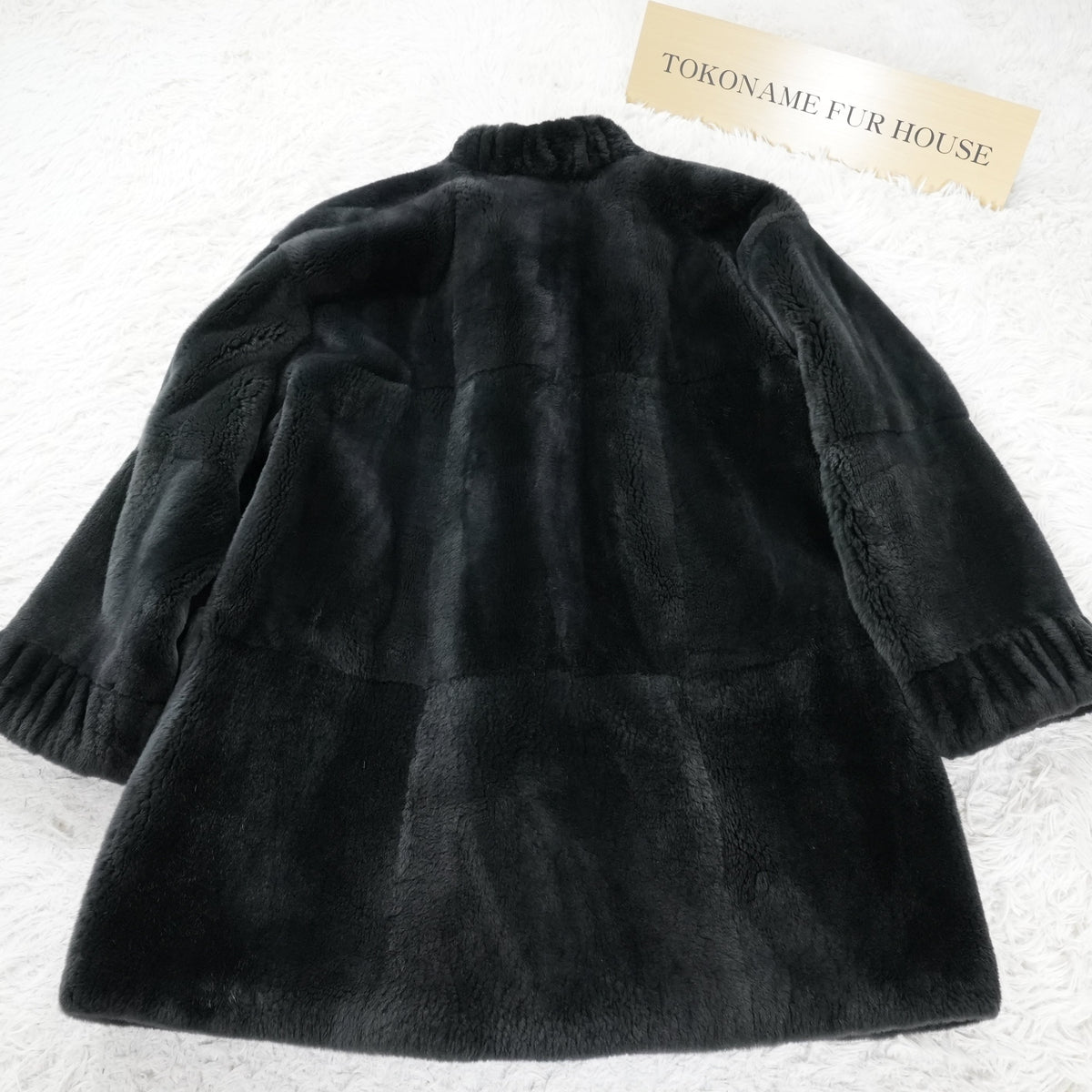 Nutria Green Dyed FUr COat Josephine - Genuine Vintage Fur From Japan