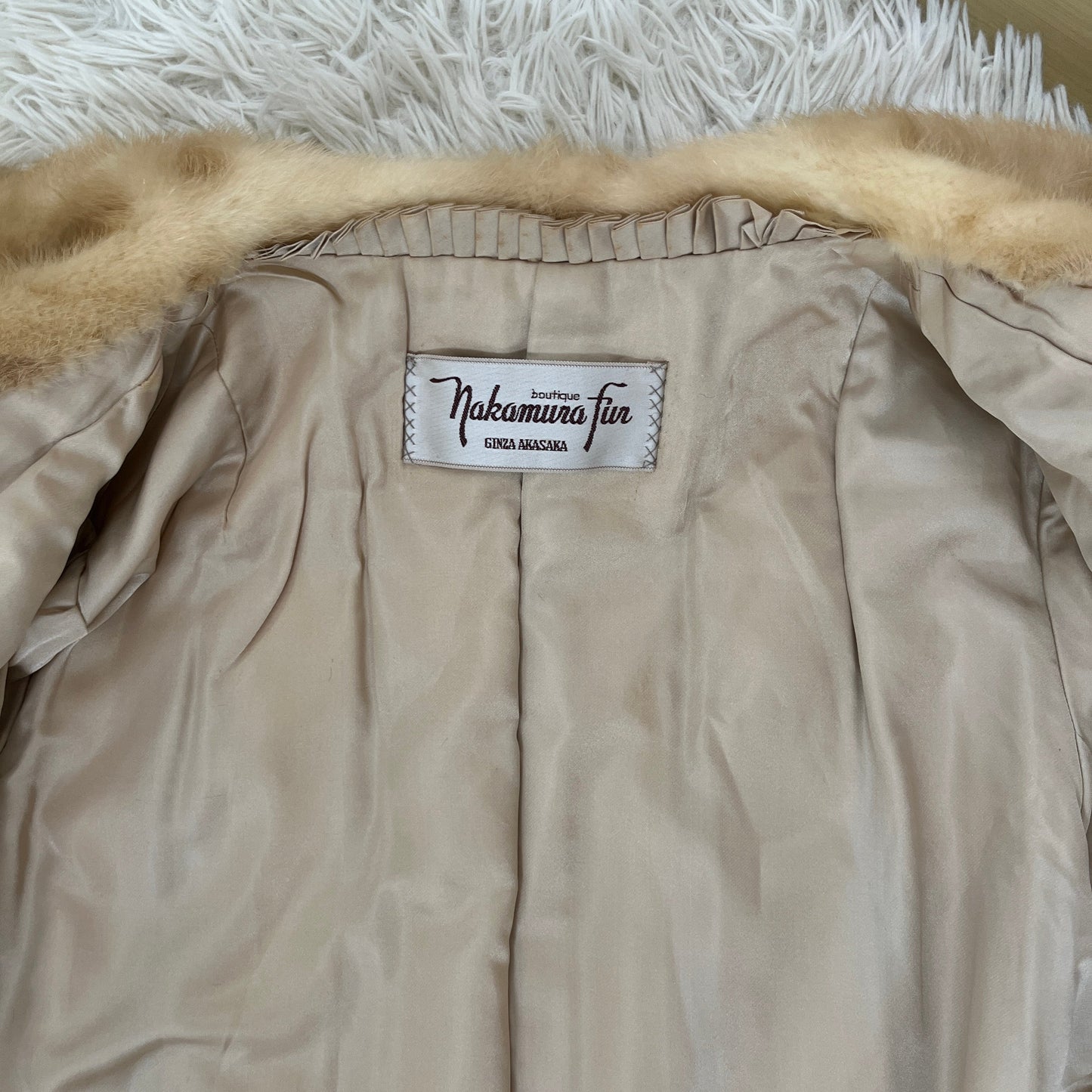 Pastel Mink Jacket Genuine Vintage Fur Japan