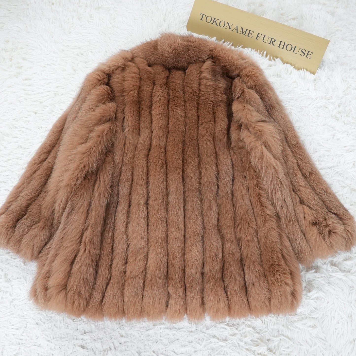 Brown Dyed Fox Coat - Genuine Vintage Fur From Japan