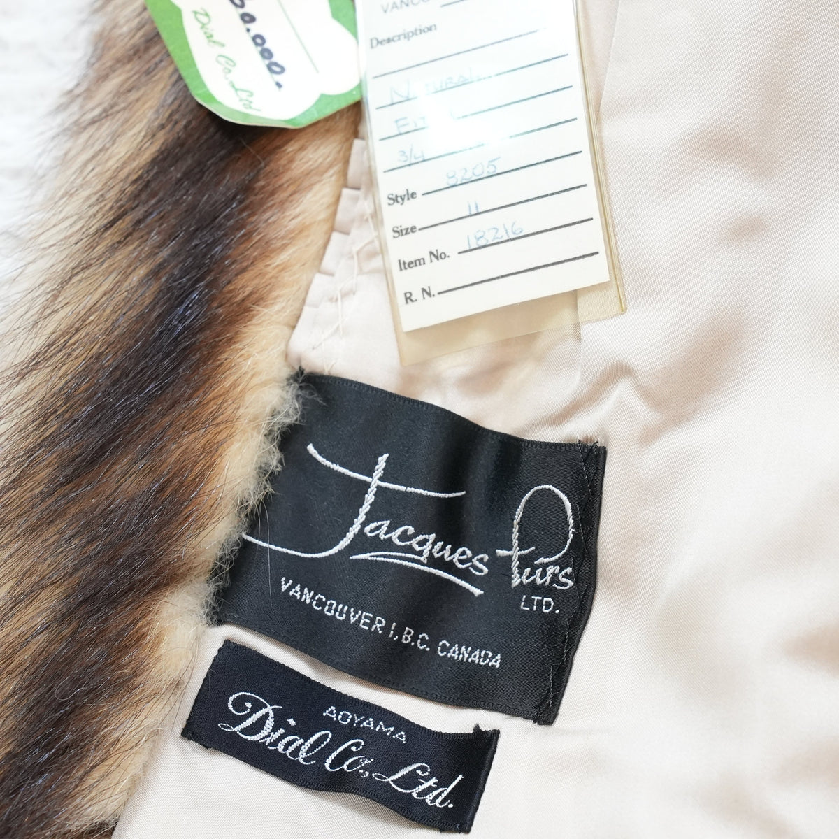 Fich Fur Jacket - Genuine Vintage Fur From Japan