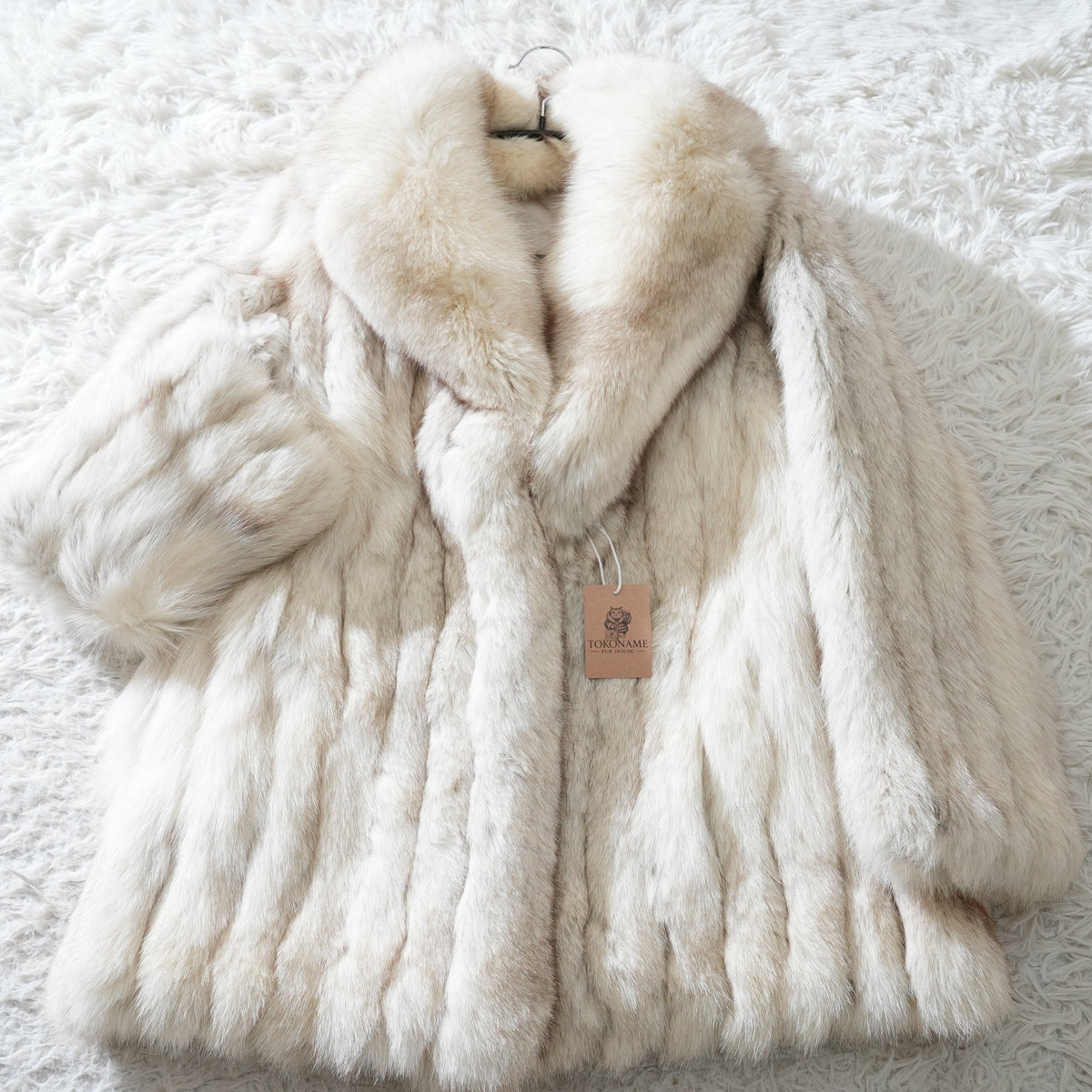 Blue Fox Fur Coat - Genuine Vintage Fur From Japan