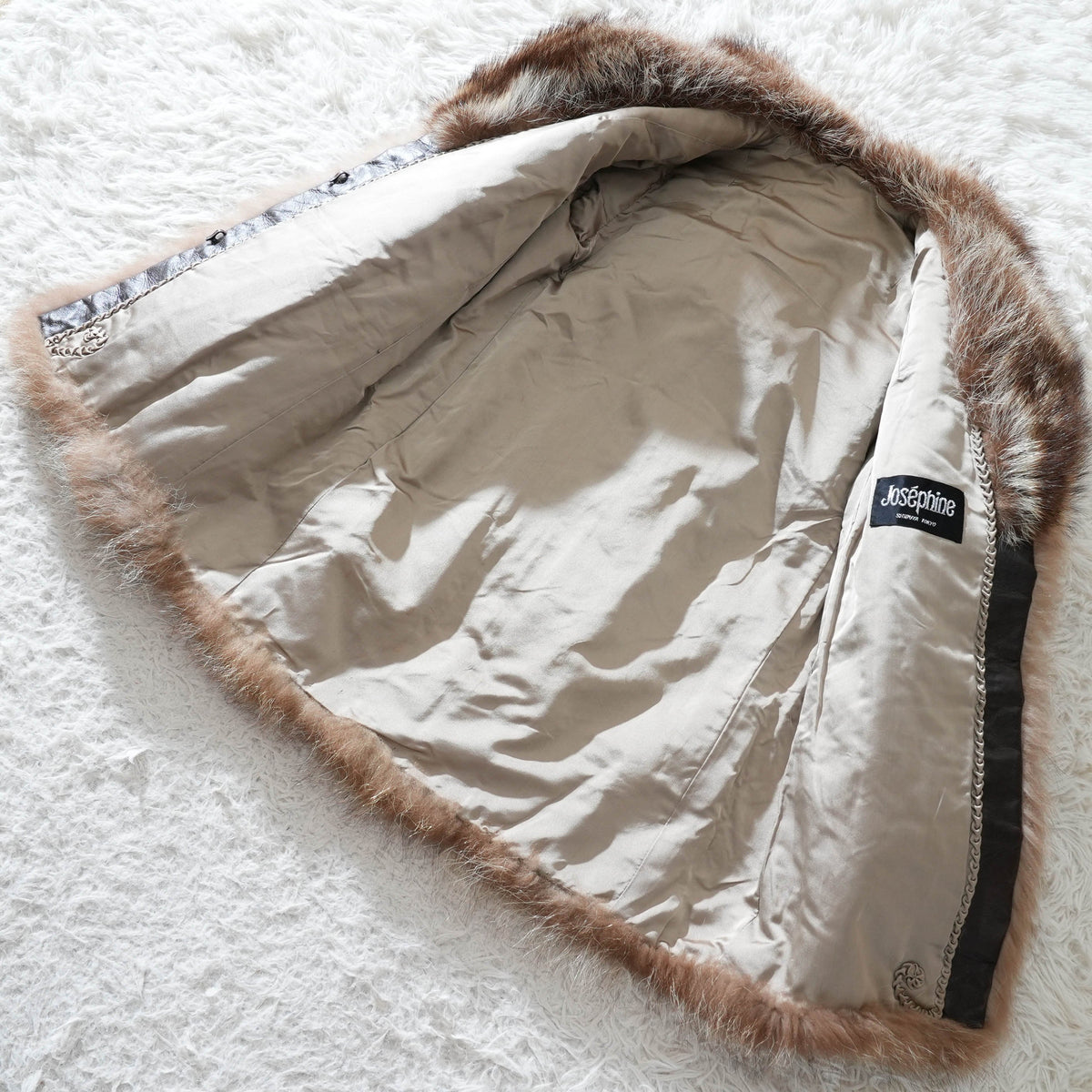 Finn raccoon Fur Coat Josephine - Genuine Vintage Fur From Japan