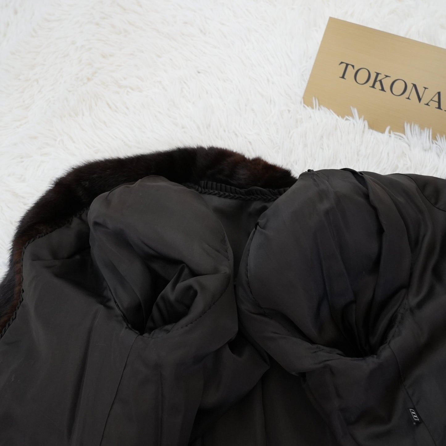 Dark Mink Jacket with tail Vintage Fur Japan