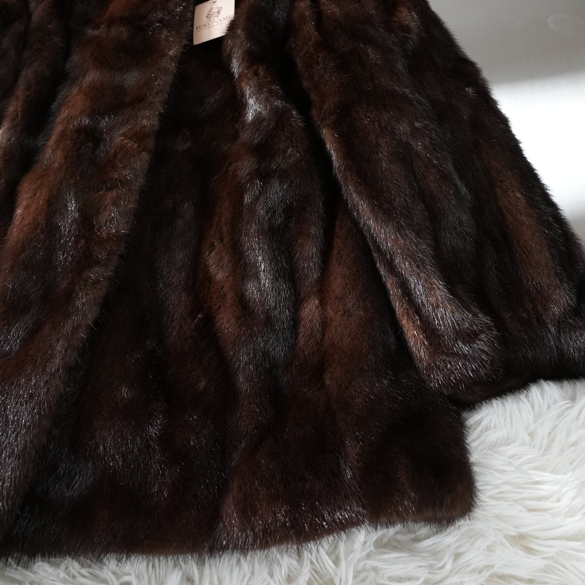 Dark Mink Fur Coat - Genuine Vintage Fur From Japan