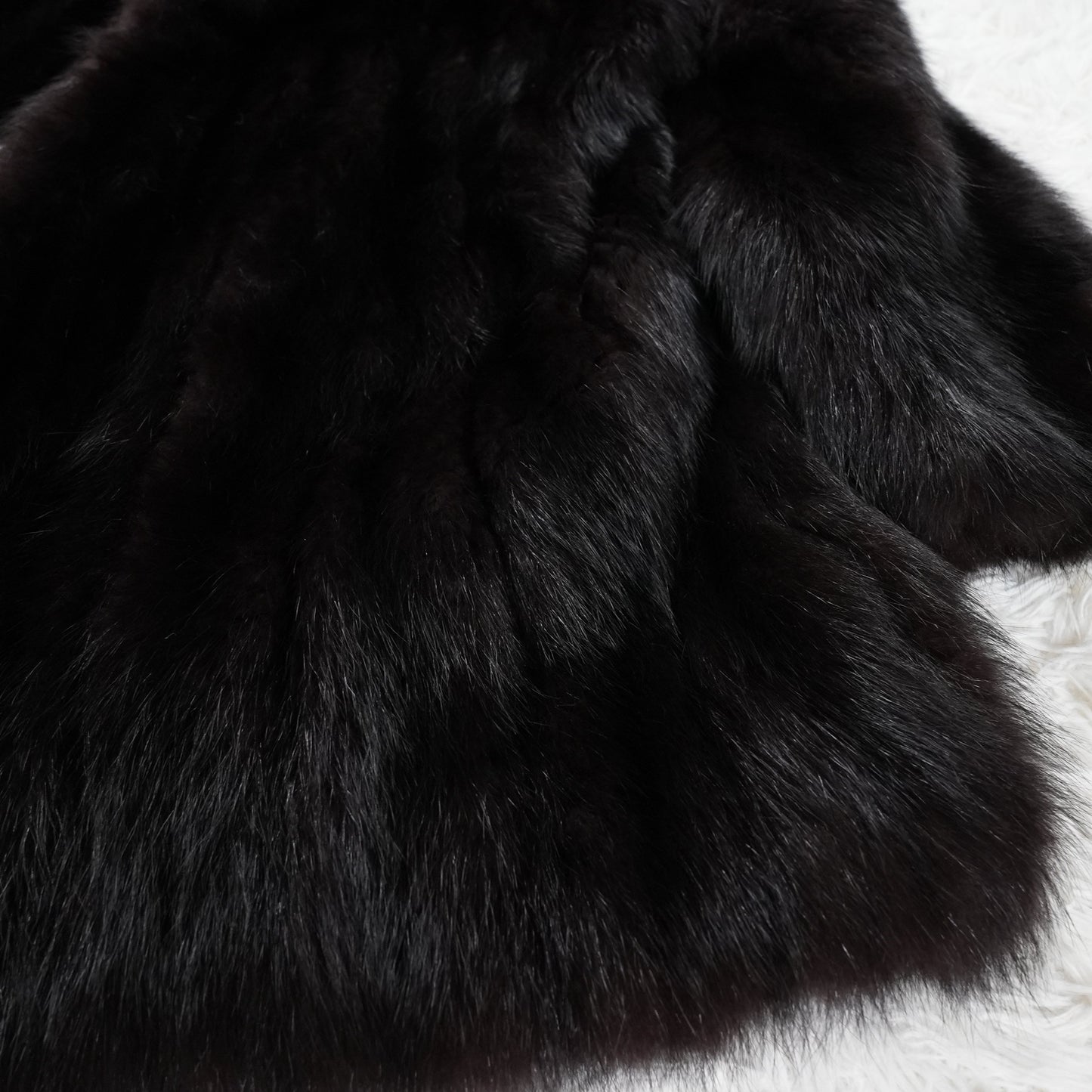Men Sable Black Dyed Coat - Genuine Vintage Fur From Japan
