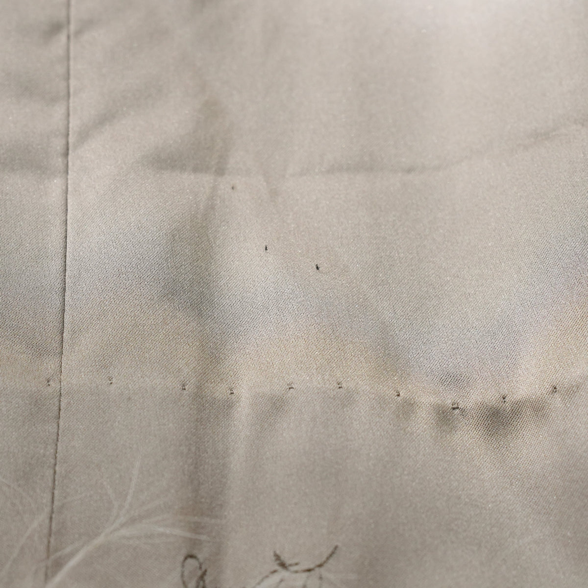 Light Beige Dyed Fox Fur Long Coat EMBA - Genuine Vintage Fur From Japan