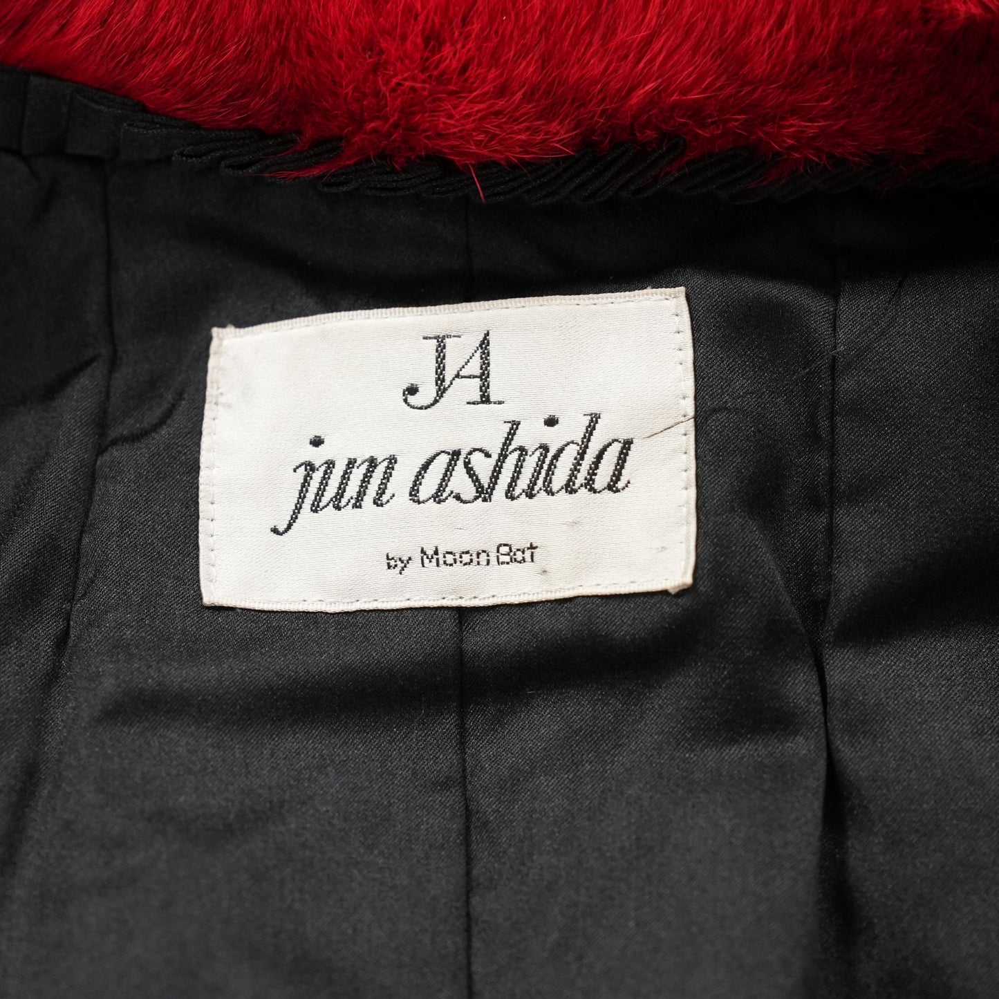 Red Dyed Fox Fur Coat - Genuine Vintage Fur From Japan