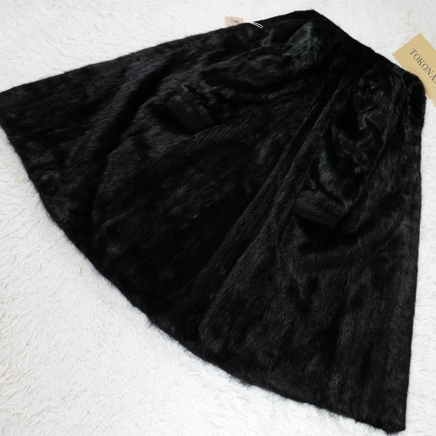 Black Mink Long Coat - Genuine Vintage Fur From Japan