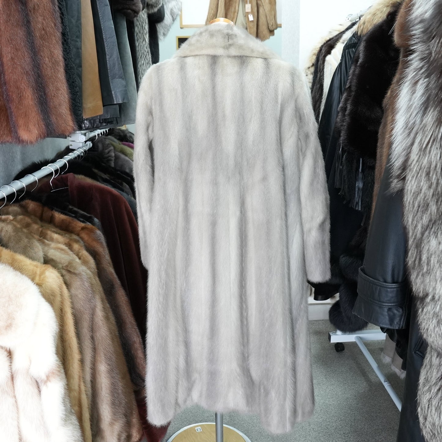 Sapphire Mink Long Coat A-LINE - Genuine Vintage Fur From Japan