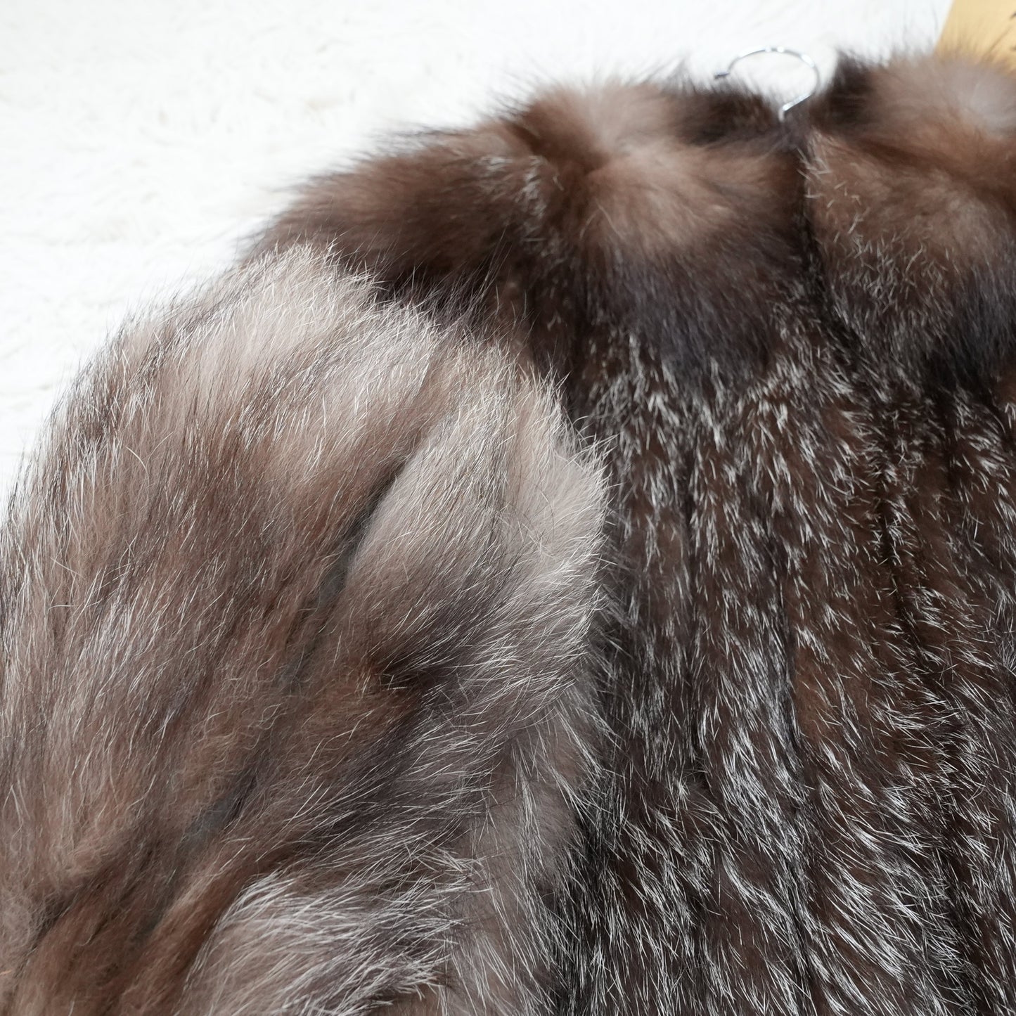 Blue Frost Fox Coat - Genuine Vintage Fur From Japan