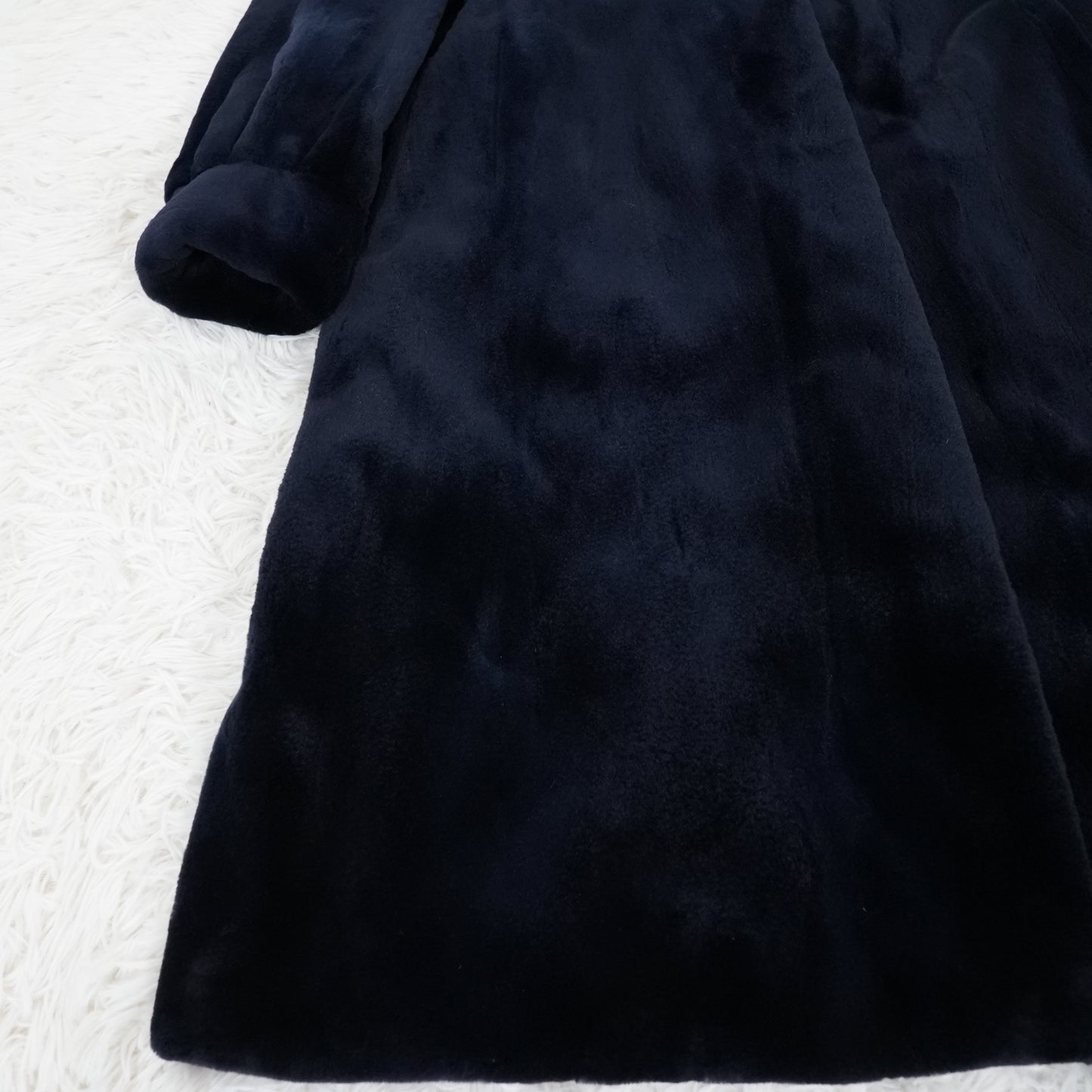 Shaved Mink Navy Dyed - SAGA MINK Genuine Vintage Fur Japan