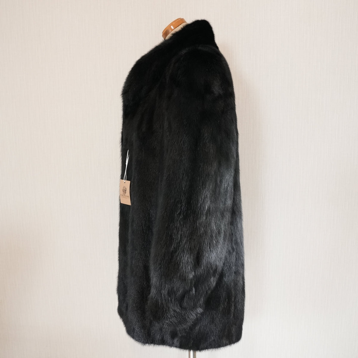 Dark Mink Fur Coat MG Sable - Genuine Vintage Fur From Japan