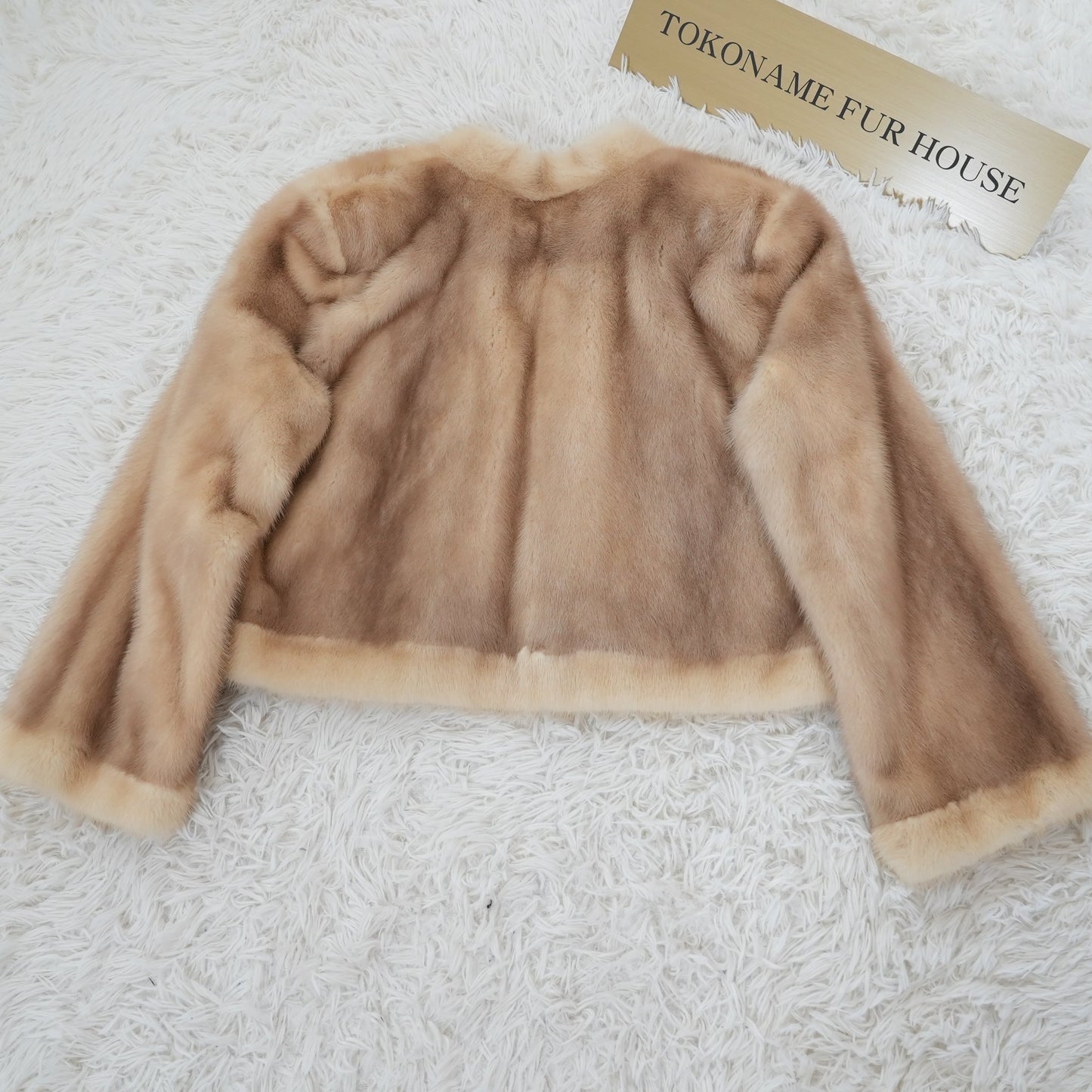 Saga mink Pastel Color Jacket Genuine Vintage Fur Japan