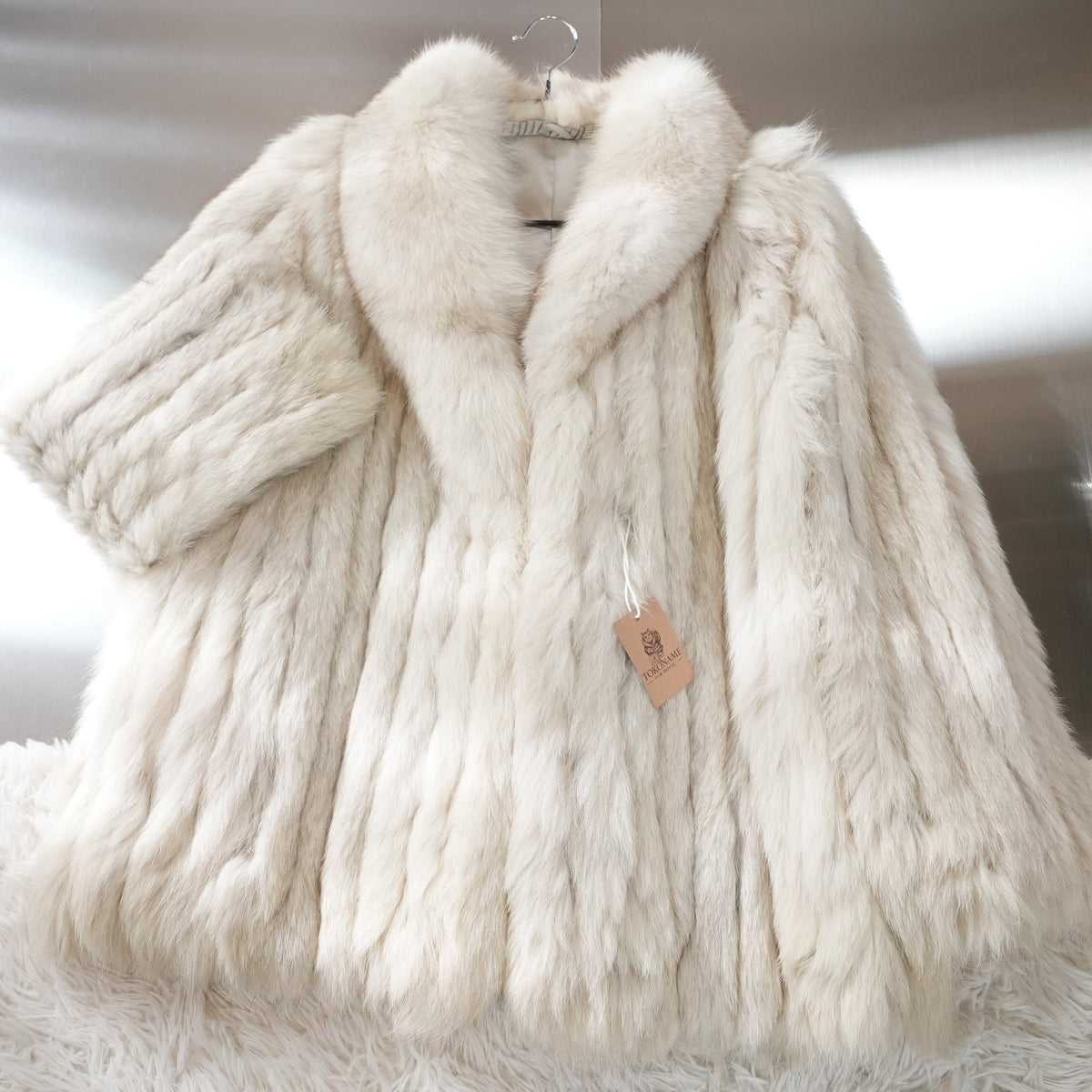 Blue Fox Fur Coat - Genuine Vintage Fur From Japan