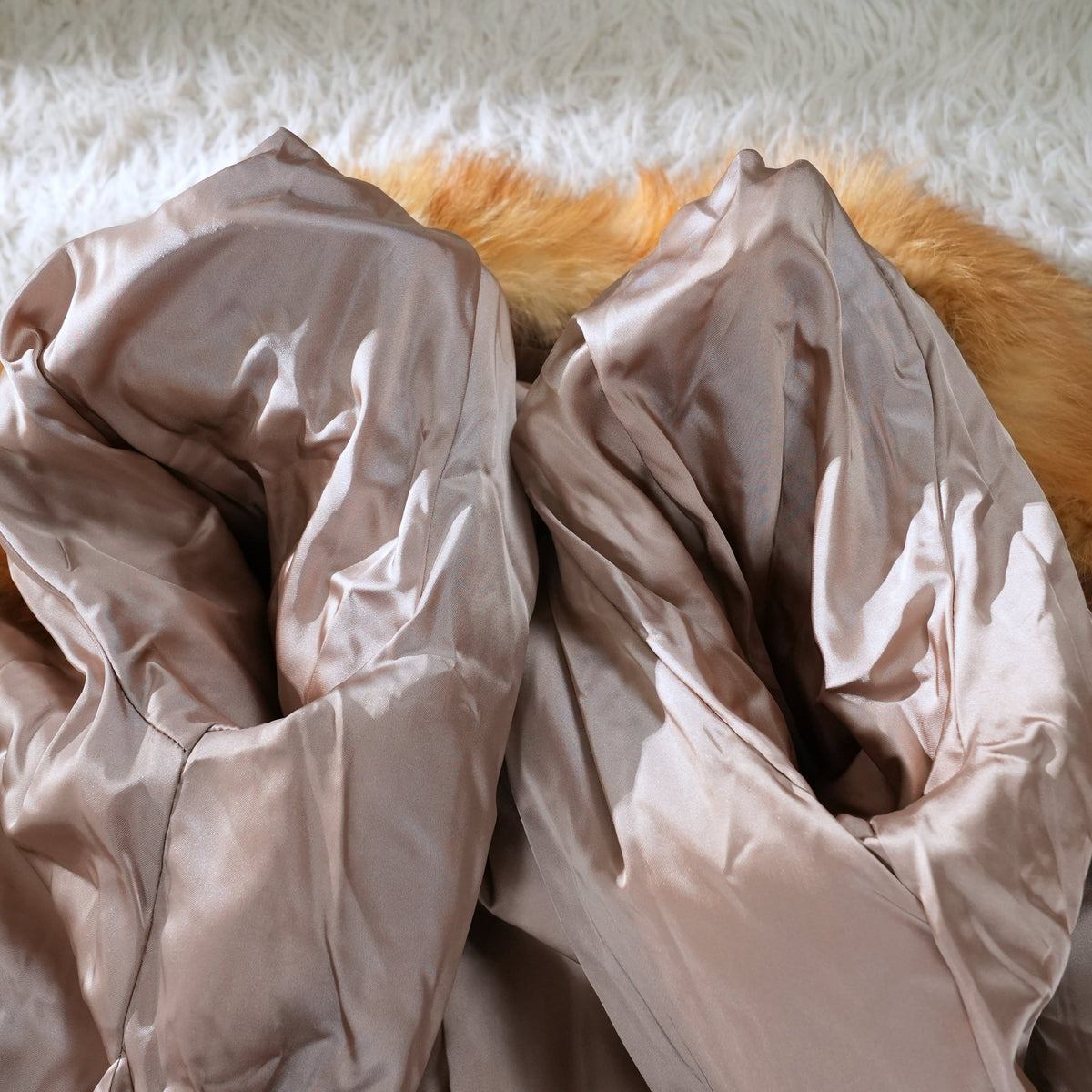 Red Fox Fur Long Coat L fur - Genuine Vintage Fur From Japan