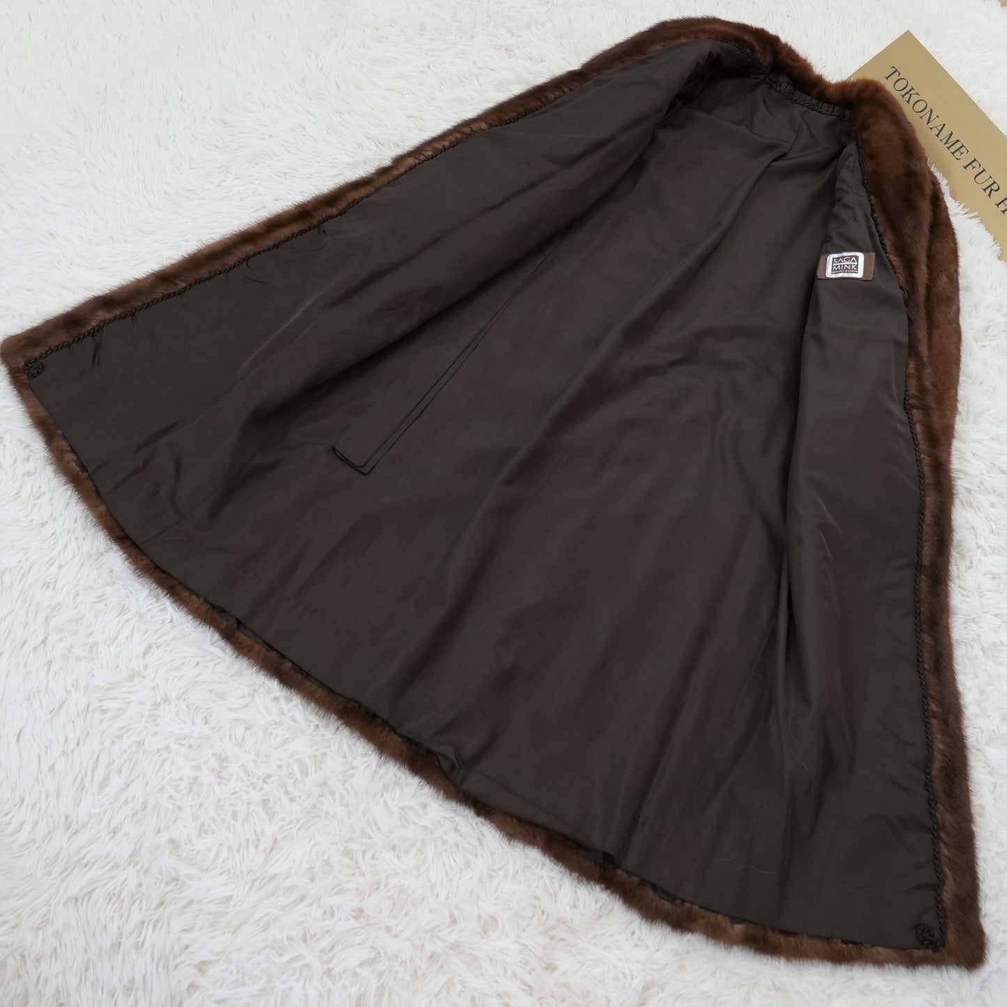 Demi Buff Mink Long Coat - SAGA MINK Vintage Fur From Japan