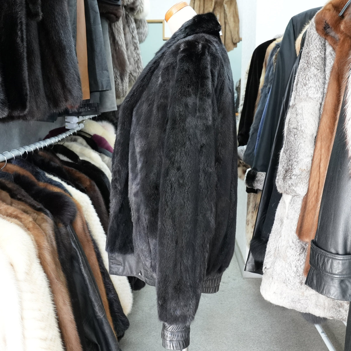 Mink and Leather Reversible Jacket - Genuine Vintage Fur From Japan