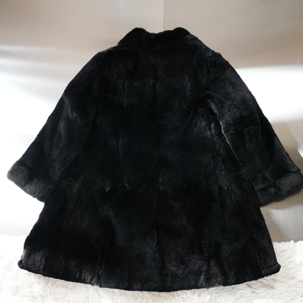 Shaved Nutria and Weasel A line Coat - Genuine Vintage Fur From Japan