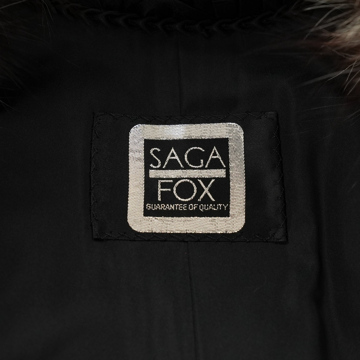 Silver Fox Fur Semi Long Coat - Genuine Vintage Fur From Japan