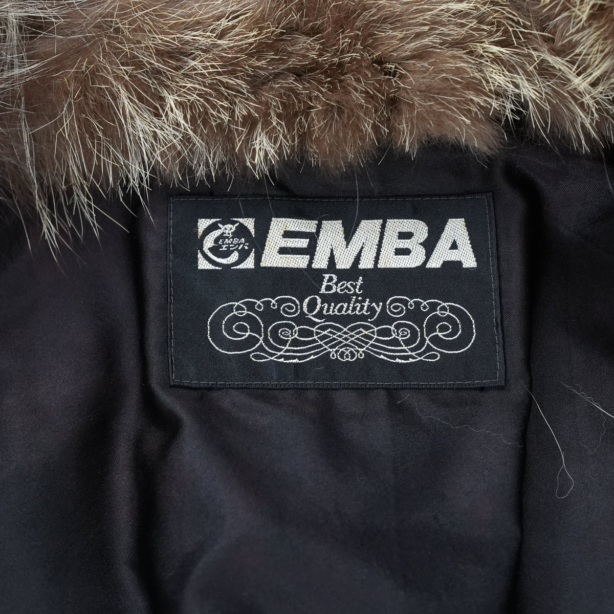 Silver Fox Fur Coat EMBA - Genuine Vintage Fur From Japan