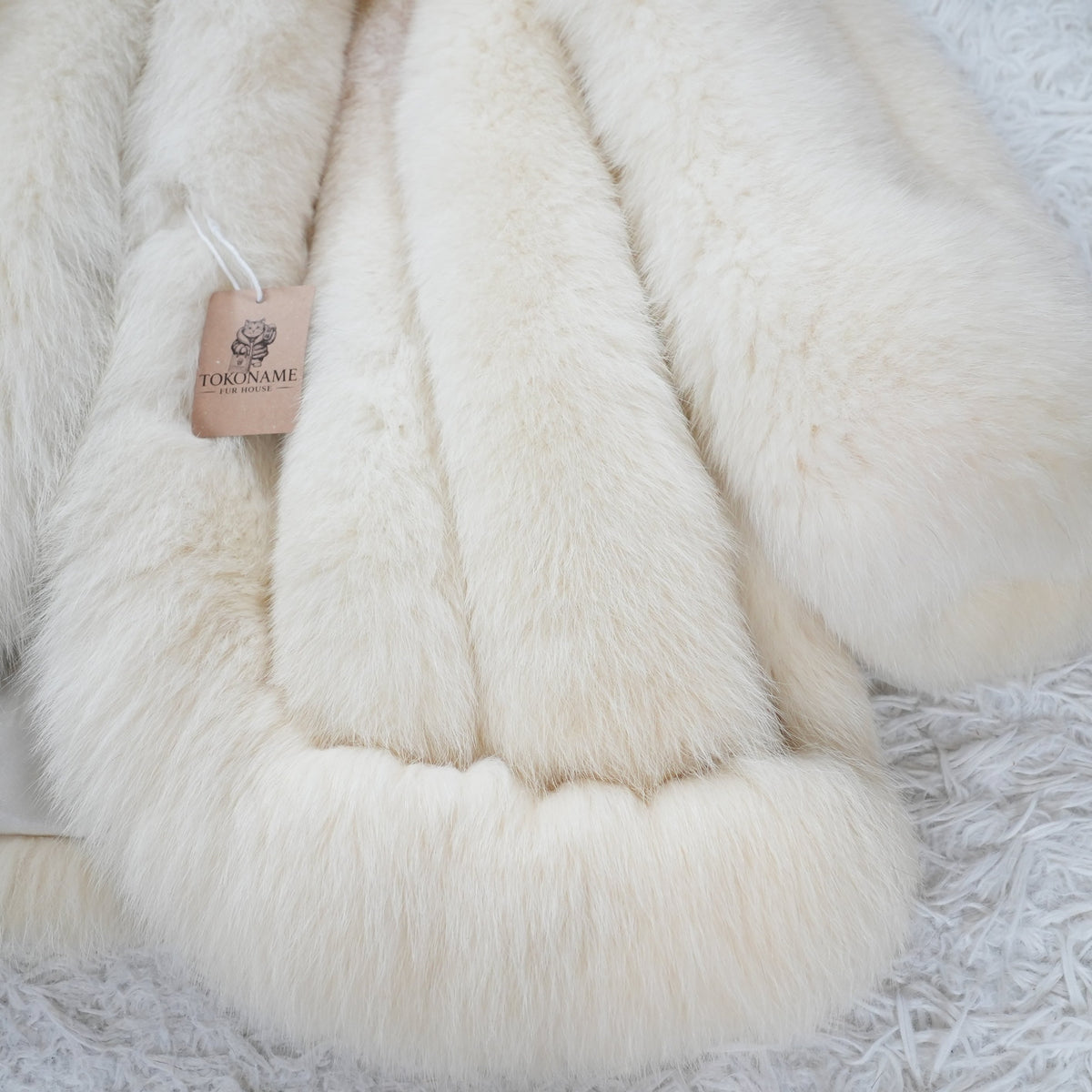 Shadow Fox Fur Coat Soft and Fluffy - Genuine Vintage Fur From Japan